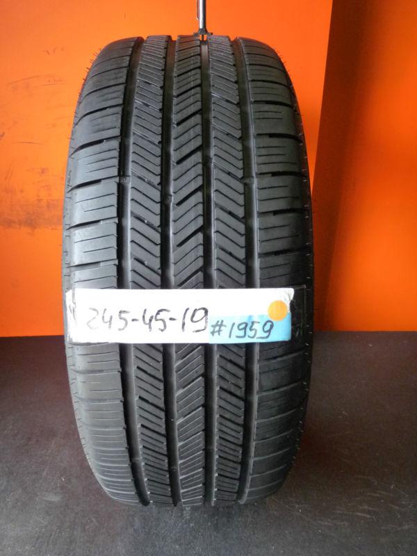 Goodyear eagle ls2 used tire 245 45 19 102v 90% life left stk# 1959