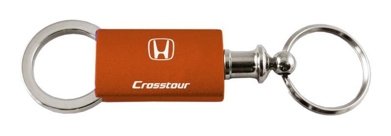 Honda crosstour crt orange valet metal key chain ring tag key fob logo lanyard