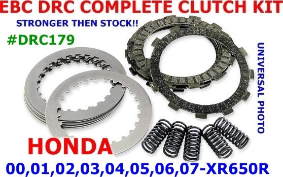 Ebc drc series clutch kit honda 00,01,02,03,04,05,06,07 xr650r #drc179