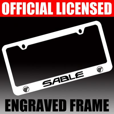 Mercury *sable* chrome license plate frame tag holder