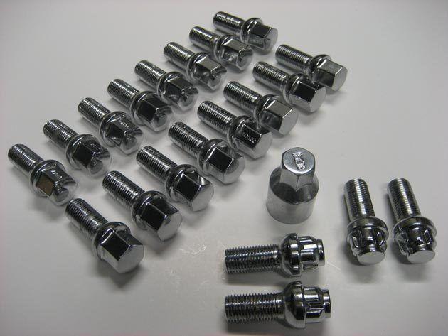 Factory 10.9 oem quality mercedes audi vw 14x1.5 lug bolts lock ball combo 28mm