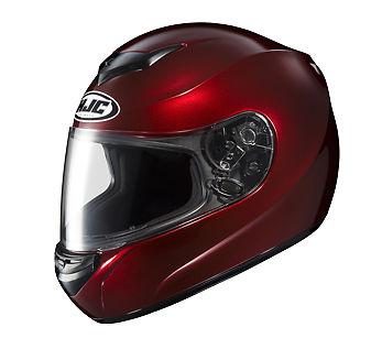 New hjc cs-r2 full-face adult helmet, wine red, large/lg