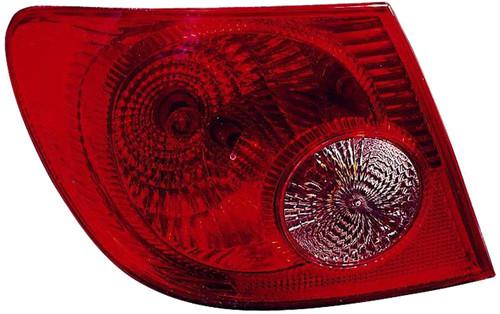 Toyota corolla sedan 05 06 07 08 tail light left lh