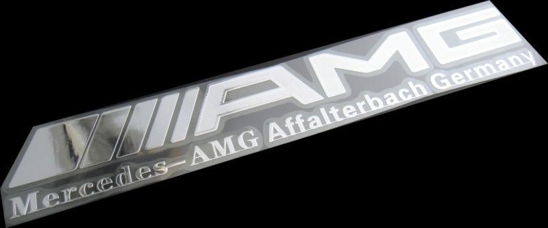 New amg mercedes benz mb affalterbach germany chrome sports sticker decal badge