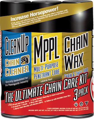 Maxima ultimate chain wax care kit 3-pk 70-779203