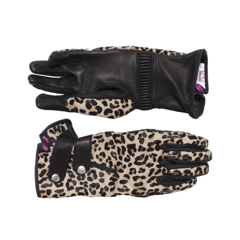 Catwalk leopard gloves 