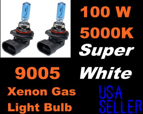 100w super white bmw 02-04 x5 /buick 88-04 regal high beam 9005/hb3 xenon bulbs