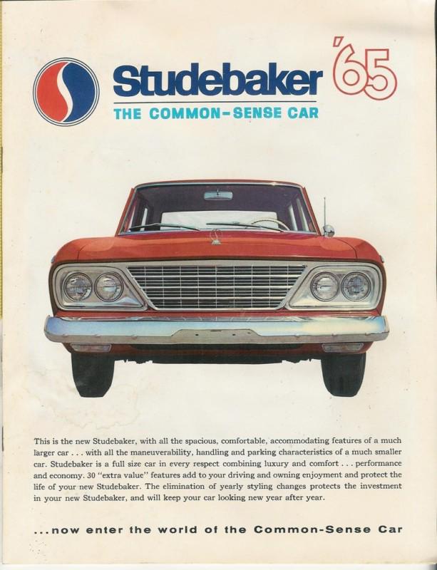 1965 studebaker brochure