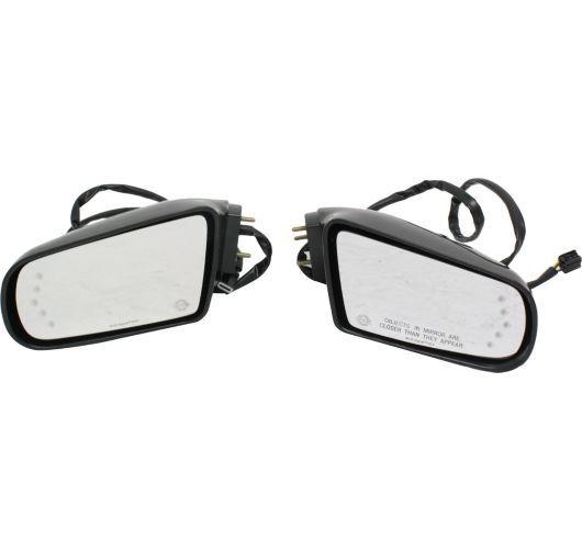 Street scene mirror set of 2 left & right side new power black chevy 950-15926