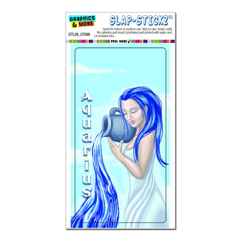 Aquarius water bearer zodiac - astrological sign - slap-stickz™ bumper sticker