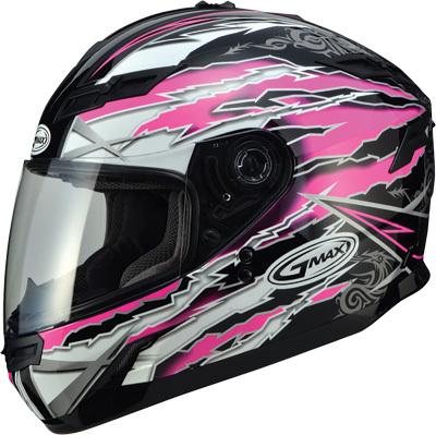 Gmax gm78 full face helmet firestarter black/pink l g178406 tc-14