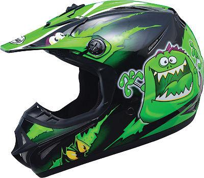 Gmax gm46y-1 kritter ii helmet green/black ys g3462220 tc-3