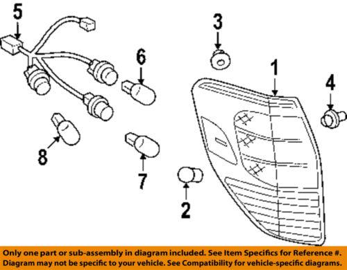 Toyota oem 9098111059 tail light bulb-tail lamp bulb