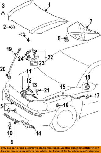 Toyota oem 5351048051 hood-latch