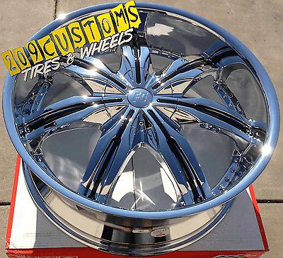 (4) 22" inch rims wheels tires vw 130 6x139.7 tahoe 2000 2001 2002 2003 2004