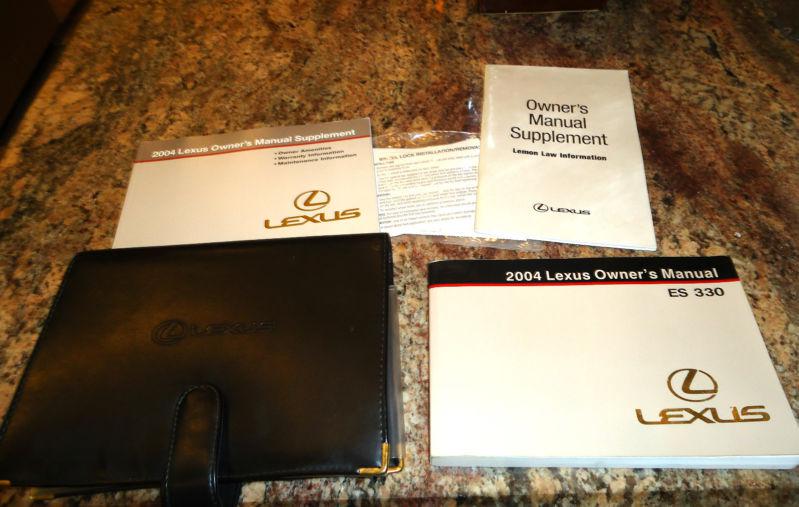 2004 lexus es 330 owners manual 04 with case