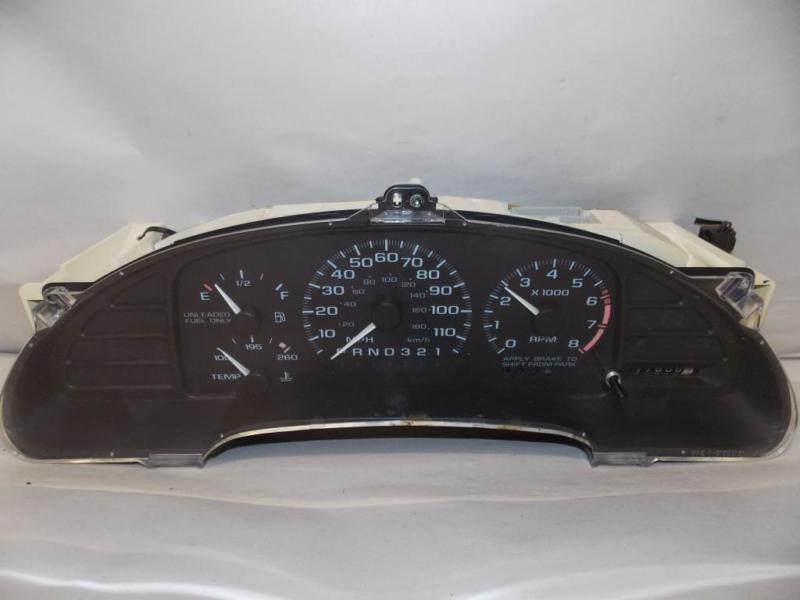 96-96 chevy cavalier at 4spd tach 117k instrument cluster speedometer 1996 #7193