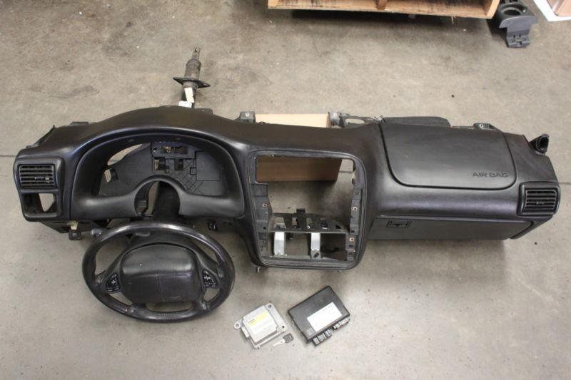 00-02 camaro z28 ss rs ebony black dash w/ airbags, module, key, & bcm