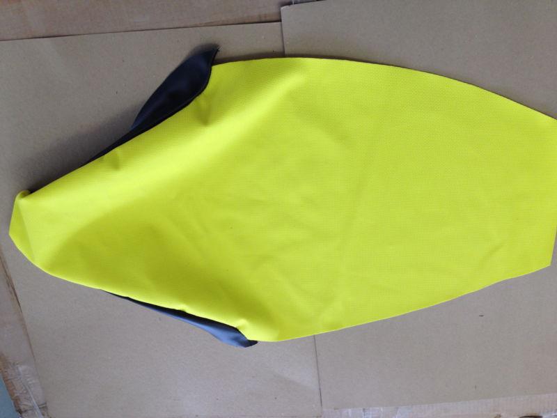 Yellow suzuki gripper seat cover rm250 2001-04