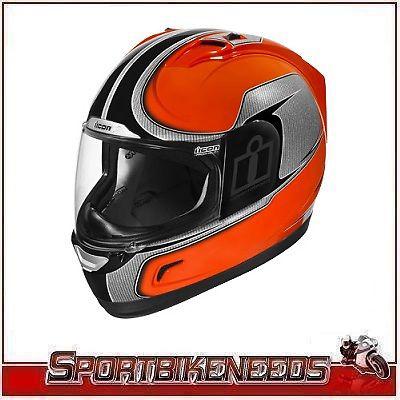 Icon alliance hi-viz orange black helmet xsmall xs