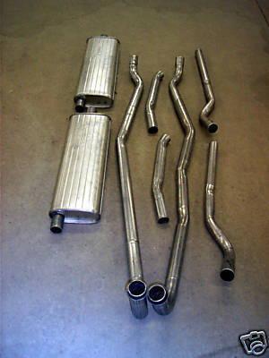 1961-1962 corvette dual exhaust system, aluminized