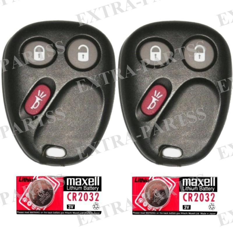 2 new remotes key keyless entry fob clicker beepers  lhj011 + 2 extra batteries