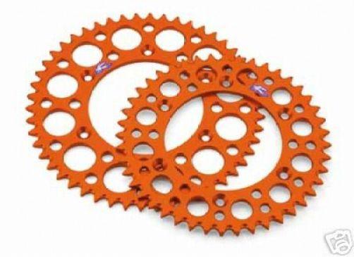 1998-2013 ktm renthal orange rear sprocket 48t fits all 125cc - 690cc u6951069