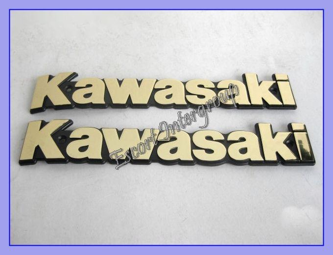 Kawasaki kz550 kz650 kz750 kz1000 kz1100 kz1300 tank emblem “2pcs” gold