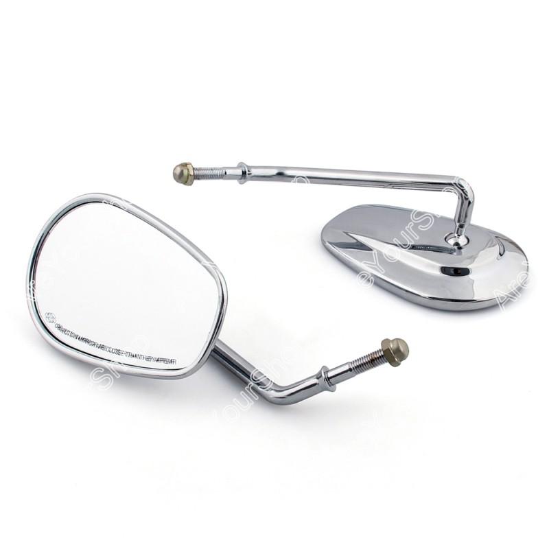 Sell Tapered Mirrors Chrome Long Stem Harley VRSC Touring Sportster ...