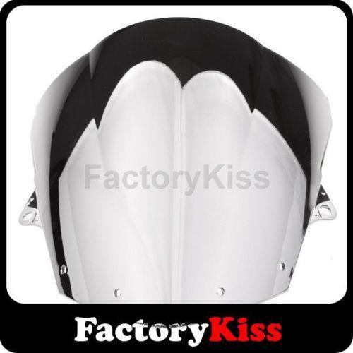 Gau new windshield windscreen for kawasaki zx6r zx 6r 2009-2010 chrome