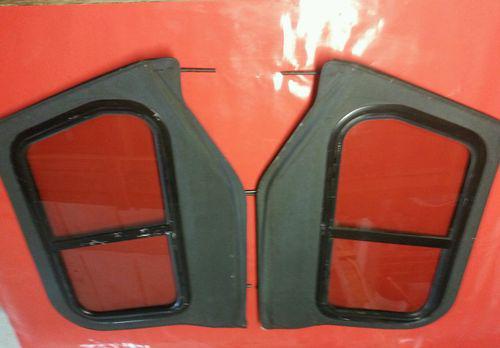 Jeep wrangler yj cj upper doors bestop sliders glass rounded windows