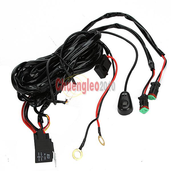  universal harness kit wire 2 driving light wiring loom harness kit & fuse relay