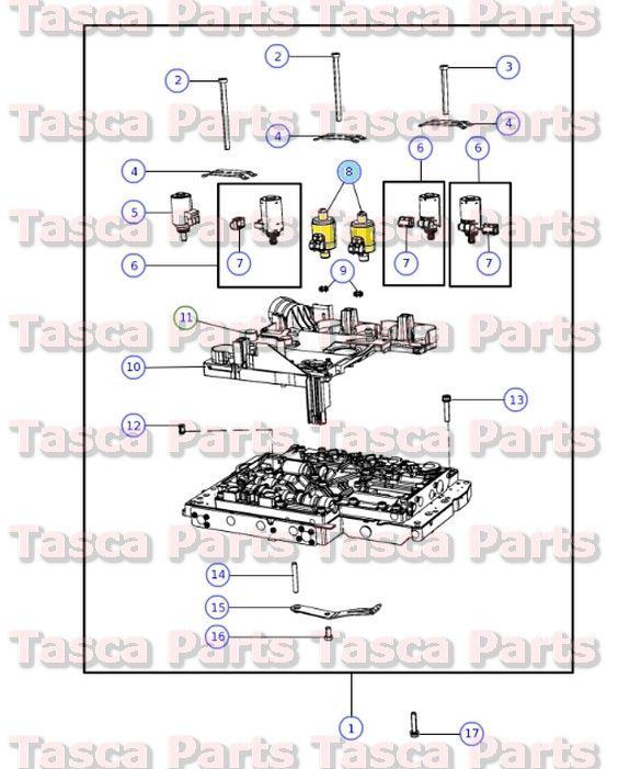 New oem transmission shift solenoid 2006-2014 dodge chrysler jeep #5138838aa