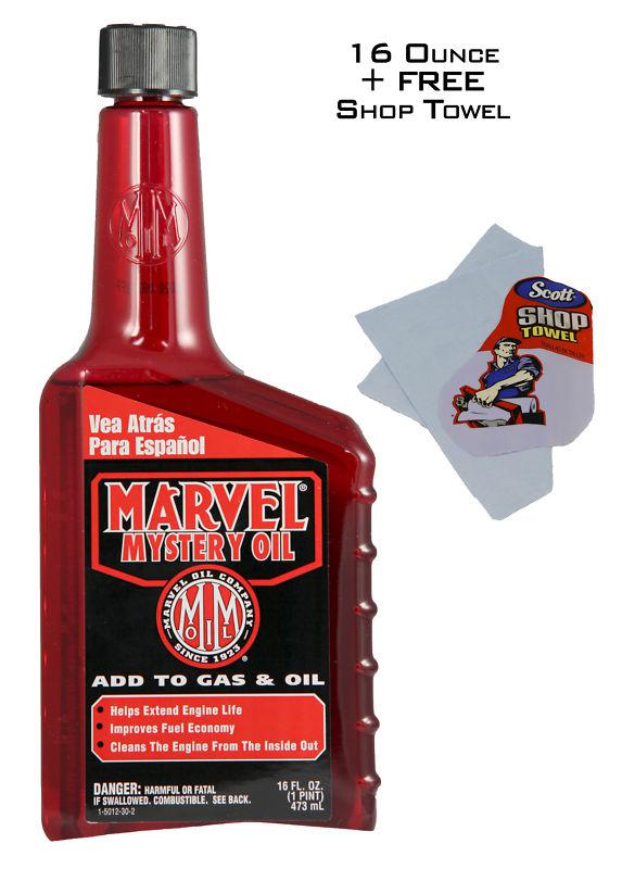 Marvel mystery oil -16 oz bottle + free shop towel & free priority shipping