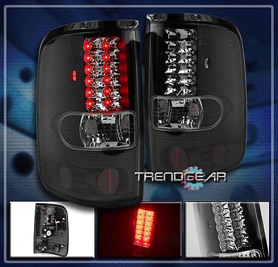 04-08 ford f-150 f150 styleside led tail light black 05 06 07 fx4 lariat 2dr/4dr