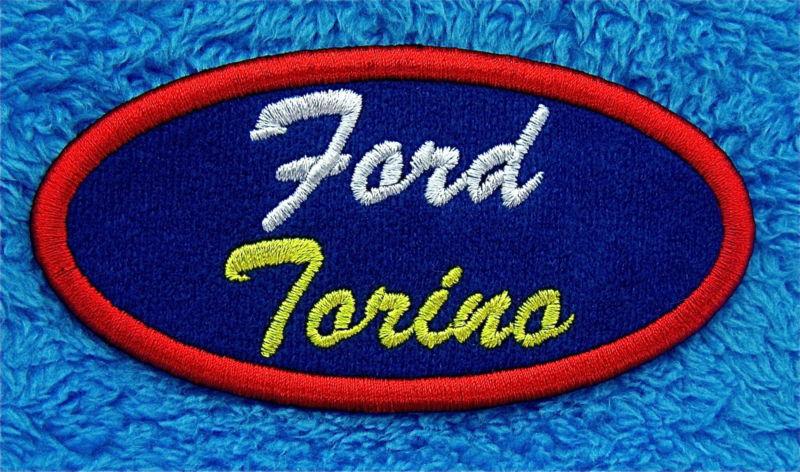 Ford torino oval embroidered sew on or iron on patch