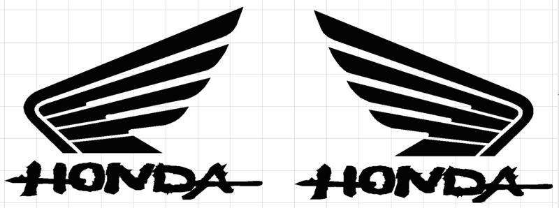 Honda decals #001 (2) 6  x 8 vinyl stickers