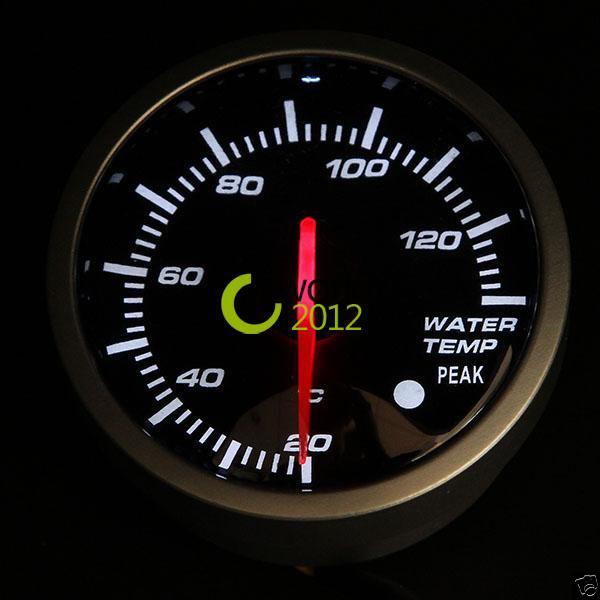 60mm black face 270 degree scale car electric water temp temperature gauge