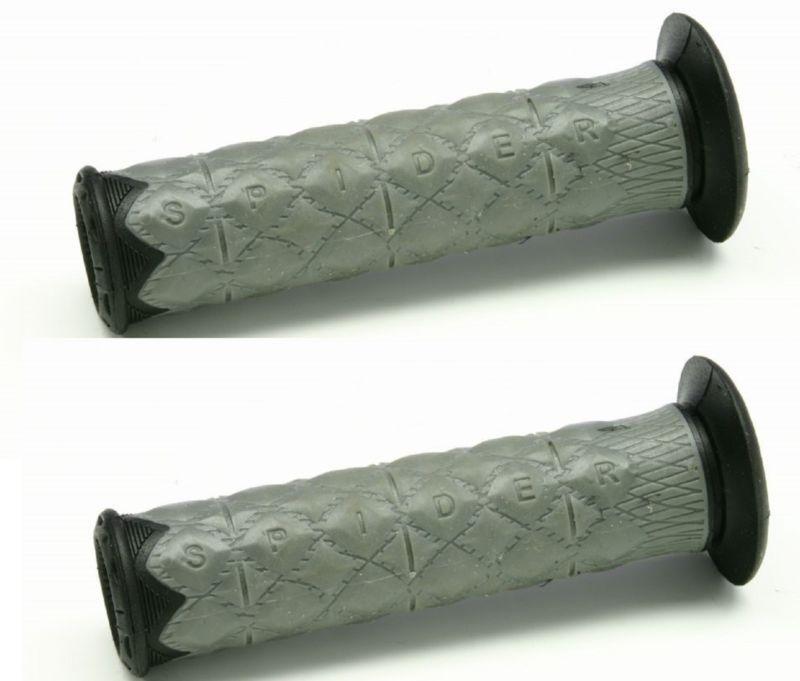 Spider grey motorcycle grips for kawasaki kz 400 550 650 750 1000 1974-198