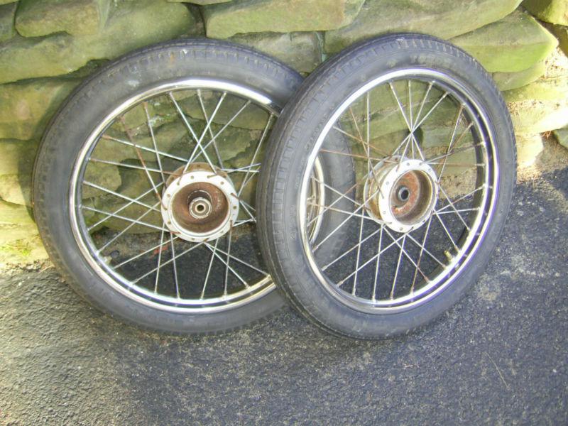 1980 honda nc50 express front & rear wheel set wheels