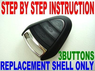 New shell for porsche key fob case diy instruction chip keyless entry remote 3bt