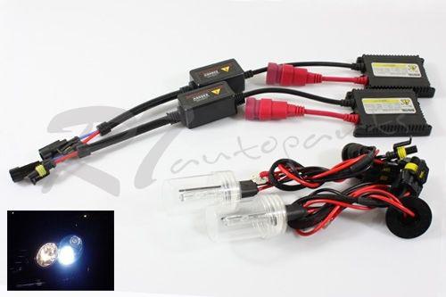 H1 jdm 8000k crystal blue slim ballasts hid low beam headlights conversion kit