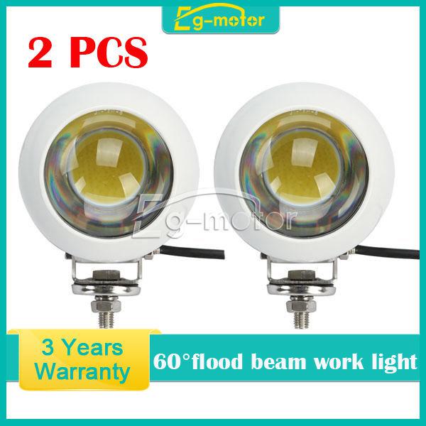 2 x 20w cree led work light flood beam offroad fog lamp truck ute 4wd 4x4 boat