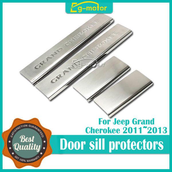 Stainless steel sill guards protectors for 2011-2014 jeep grand cheroke 82212118