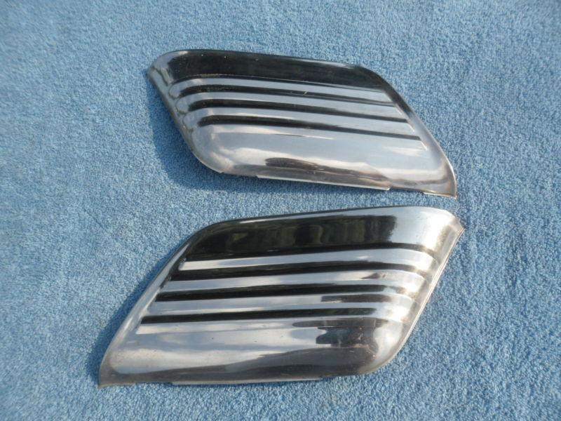 1952 1953  ford gravel shields pair