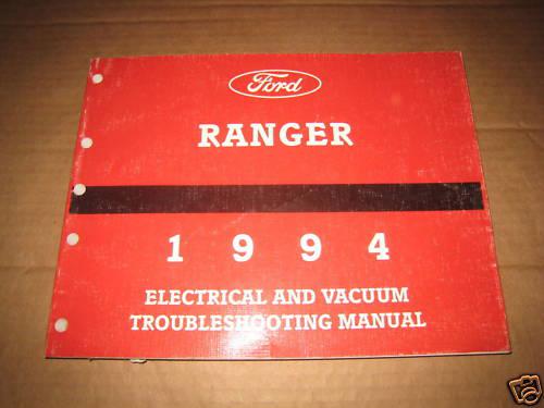 1994 ford ranger evac electrical wiring shop service dealer repair manual