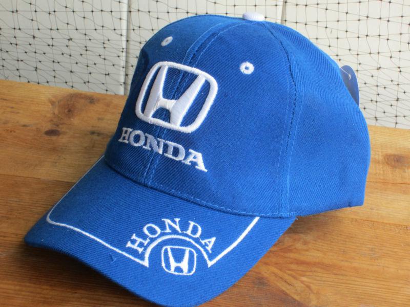 New nwt honda logo blue baseball golf fishing driving hat cap automobile car nr