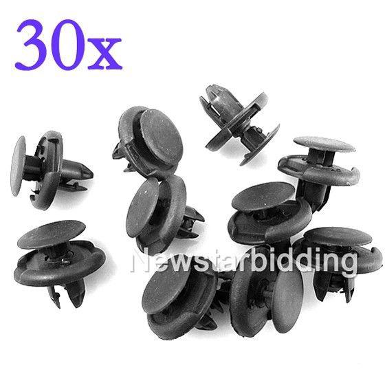 30x acura & honda front fender push-type clips prelude 8mm pn:91512-sx0-003