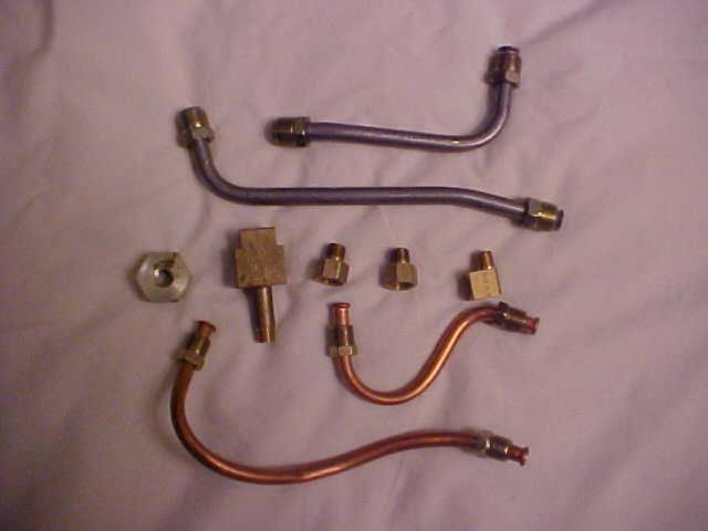 1966  66  442 cutlass tri power fuel lines and linkage kit    non better