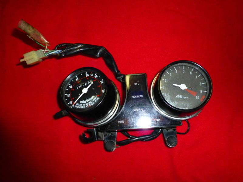 82-86 1982 honda cb450sc cb450 nighthawk guage cluster speedo & tach etc